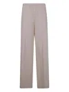 Liviana Conti Elastic-waist Wide-leg Trousers In Gray