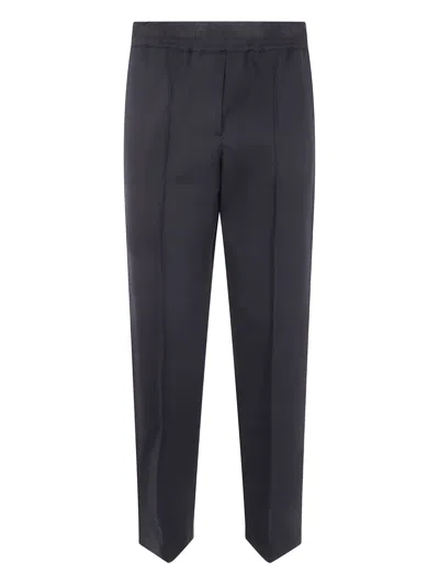 Liviana Conti Elasticated-waist Trousers In Gray