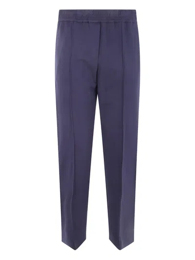Liviana Conti Elasticated-waist Trousers In Blue
