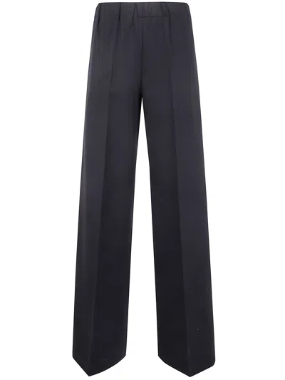 Liviana Conti Ethan Wide Jersey Trousers In Black