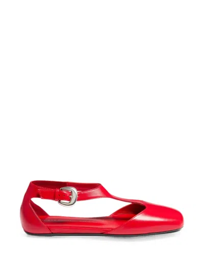 Liviana Conti Eva T-bar Buckle-fastening Ballet Flats In Multi