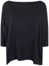 Liviana Conti Kimono Over Sweater In Black