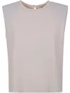 Liviana Conti Viscose Top In Gray