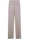 Liviana Conti Elastic-waist Wide-leg Trousers In Gray