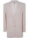 Liviana Conti Single-breasted Blazer In Gray