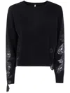 Liviana Conti "faith"sweater With Lace