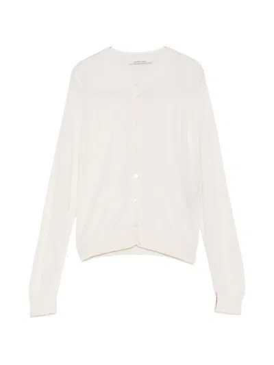 Liviana Conti Fine-knit Raglan-sleeve Cardigan In White