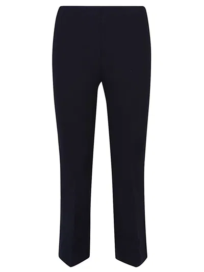 Liviana Conti Flared Cropped Trousers In Blue