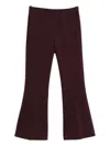 Liviana Conti Flared Trousers In Red