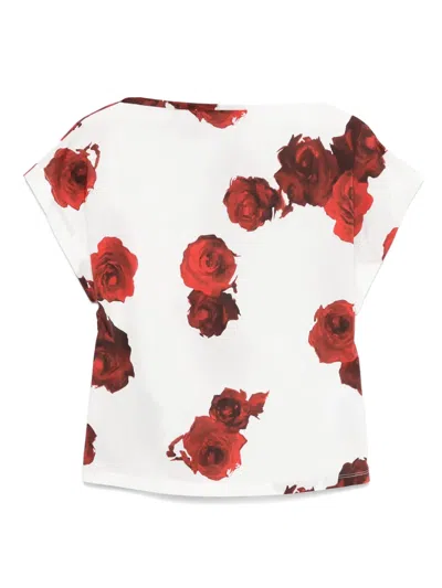 Liviana Conti Floral-print Blouse In White