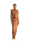 Liviana Conti Geometric Sweater In Terracotta