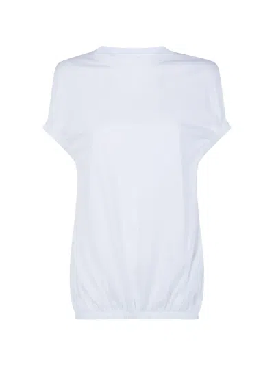 Liviana Conti Hailey Gathered T-shirt In White
