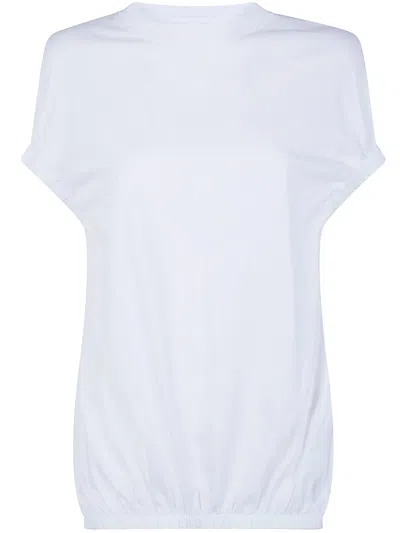 Liviana Conti Hailey Gathered T-shirt In White