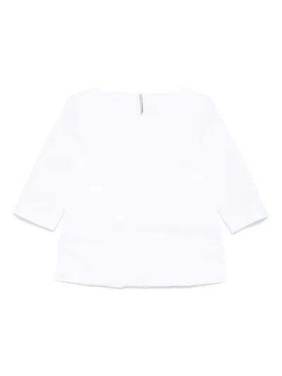 Liviana Conti Half Sleeve Blouse In White