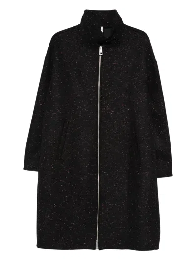 Liviana Conti Harold Zip-up Coat In Black