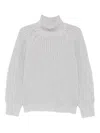 Liviana Conti High-neck Sweater In Gray