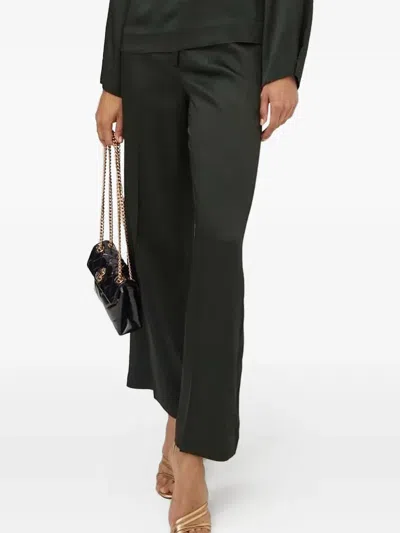 Liviana Conti High-waisted Pressed-crease Trousers In Blue