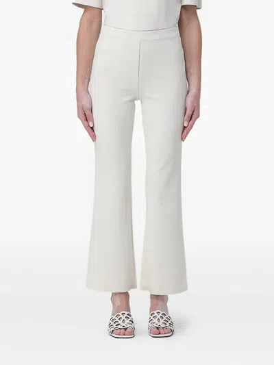 Liviana Conti High-waisted Trousers In White