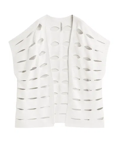 Liviana Conti Hollow Knitted Cardigan In Pomice