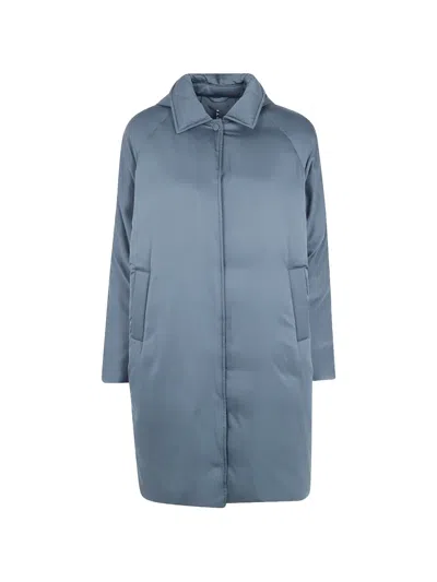 Liviana Conti Hooded Padded Jacket In Blue