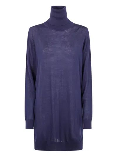 Liviana Conti Isa Turtleneck Sweater In Blue