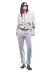 Liviana Conti Jacket Edgar Woman  Sartorial Cutting In White