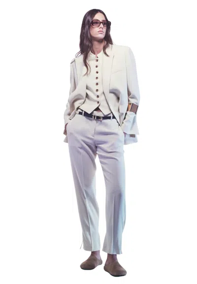 Liviana Conti Jacket Edgar Woman  Sartorial Cutting In White