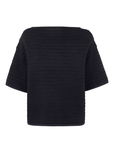 Liviana Conti Jersey T-shirt In Black  