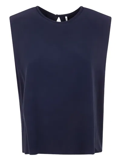 Liviana Conti Viscose Top In Blue