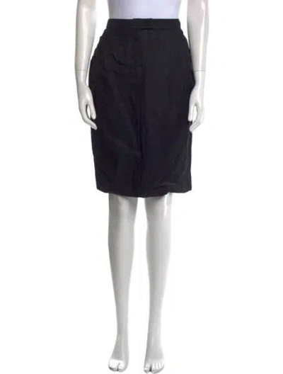 Pre-owned Liviana Conti Knee-length Skirt In Black