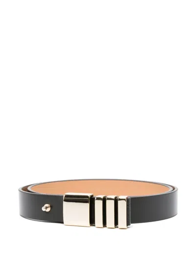Liviana Conti Leather Belt In Black