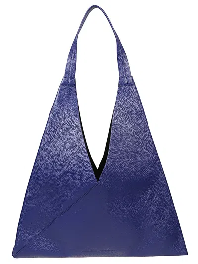 Liviana Conti Leather Shoulder Bag In Violet