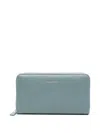 Liviana Conti Leather Wallet In Blue