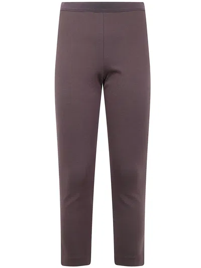 Liviana Conti Leggings Trousers In Purple