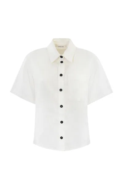 Liviana Conti Linen Shirt In Bianco