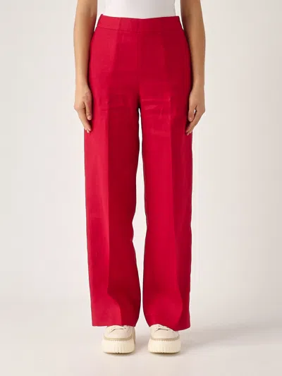 Liviana Conti Lino Trousers In Marmellata