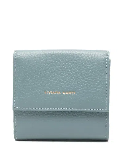 Liviana Conti Logo-detail Wallet In Blue