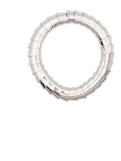 Liviana Conti Logo-engraved Necklace In Silver