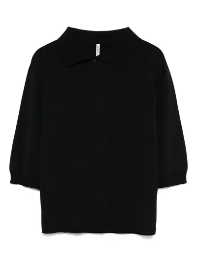 Liviana Conti Long Sleeve Top In Black