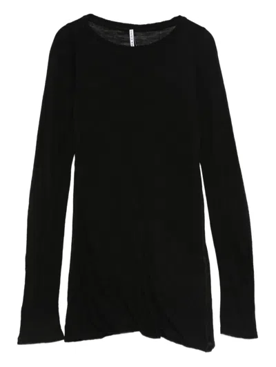 Liviana Conti Lucrezia Long-sleeve Round-neck T-shirt In Black
