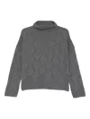 Liviana Conti Marta High-neck Sweater In Gray