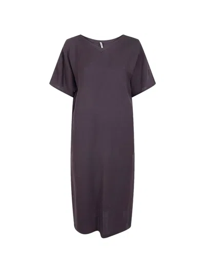 Liviana Conti Natalie E V-neck Shift Dress In Brown