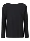 Liviana Conti Ribbed Viscose Sweater In Blue