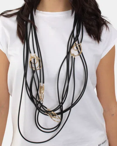 Liviana Conti Necklace Necklace  Long Multi-wire - Y69z1 Black/gold