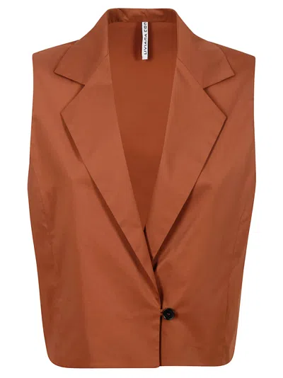 Liviana Conti Noah Vest In Brown