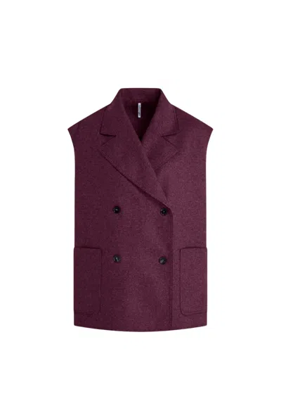 Liviana Conti Olive Vest Woman  Doublepet In Burgundy