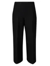 Liviana Conti Flared Cropped Trousers In Black
