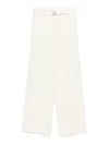 Liviana Conti Straight-leg Trousers In White