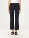 Liviana Conti Elasticated-waistline Flared Trousers In Schwarz