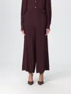 Liviana Conti Pants  Woman Color Burgundy In Burgundy